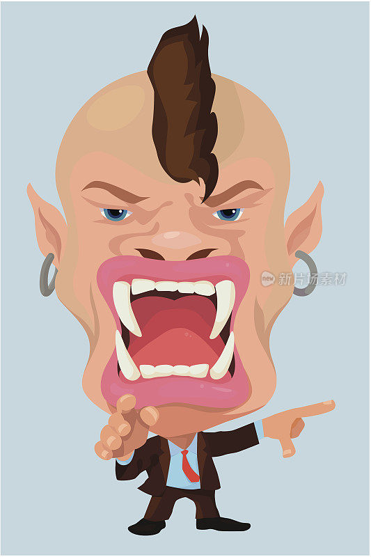 Very angry Businessman